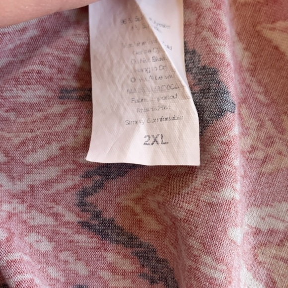 Lularoe Julia Sheath Black Red Batik Dress Size 2XL - Picture 5 of 5